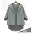 High Quality Popular japonês poncho casaco, V-Neck Batwing Loose quente senhoras Cape Coat